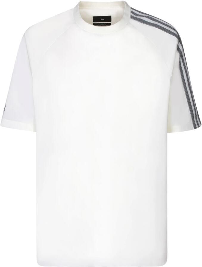 Y-3 Closure Jersey T-shirt met 3-Stripes Logo White Heren - Foto 4