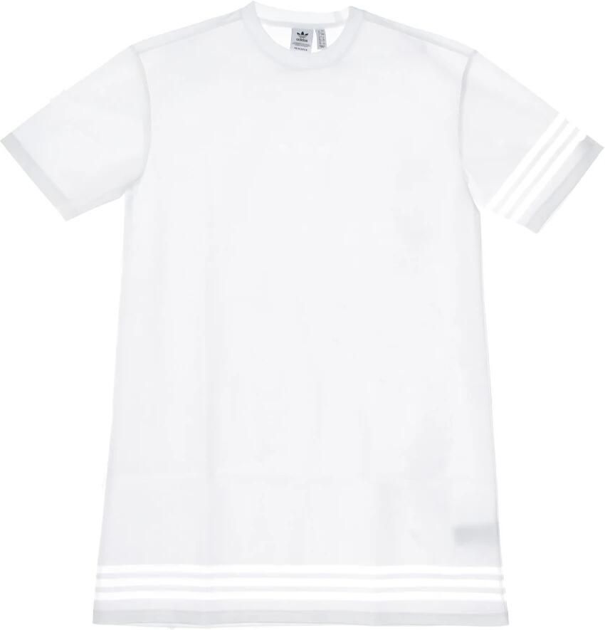 Adidas Witte Tee Jurk met Logo Detail White Dames - Foto 3