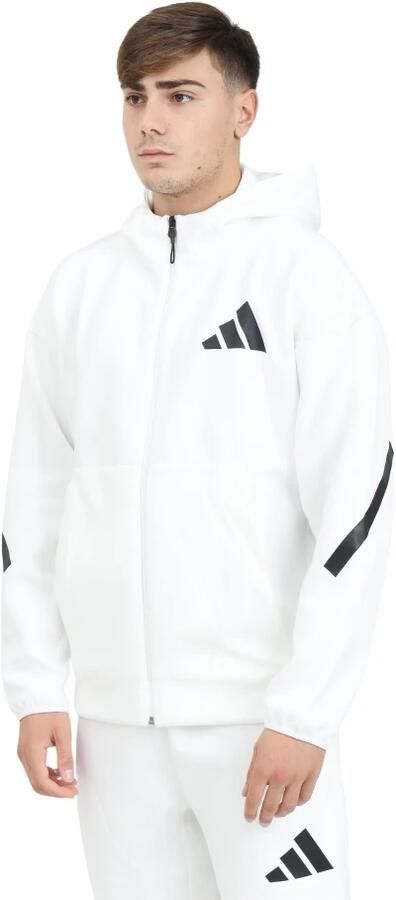 Adidas Hooded Track Jacket met volledige rits Wit White Heren - Foto 9