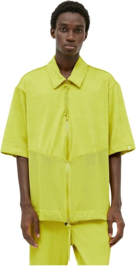 Adidas Originals Groene Geplooide Shirt met Tweewegsrits Green - Foto 11