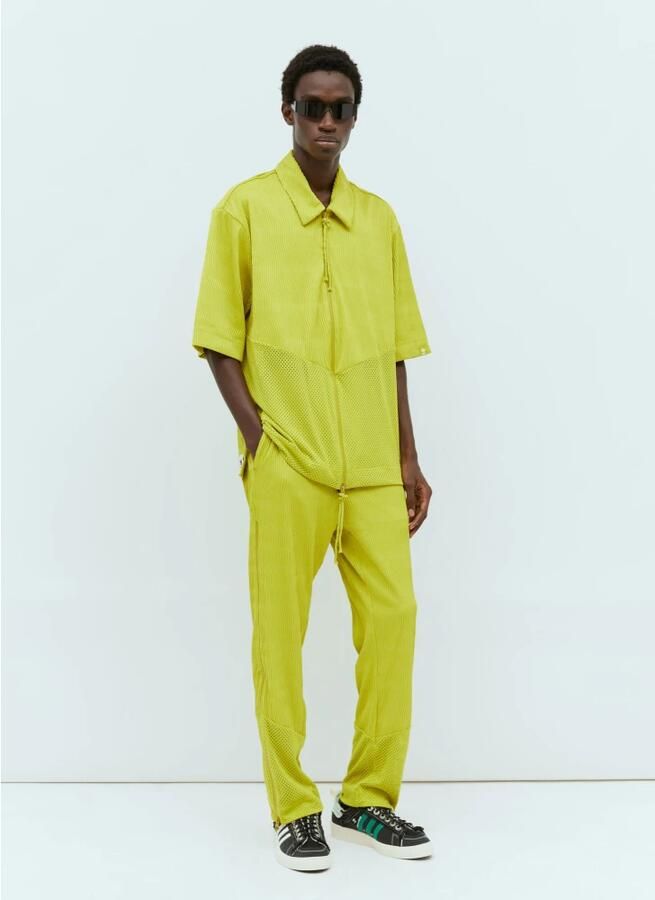 Adidas Originals Groene Geplooide Shirt met Tweewegsrits Green - Foto 4