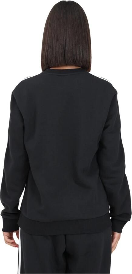 Adidas Zwart Essentials 3-Stripes Fleece Sweatshirt voor Dames Zwart Dames - Foto 3