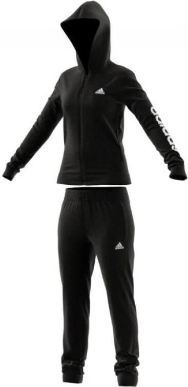 Adidas Dames Zwarte Tracksuit Linear Collectie Black Dames - Foto 7
