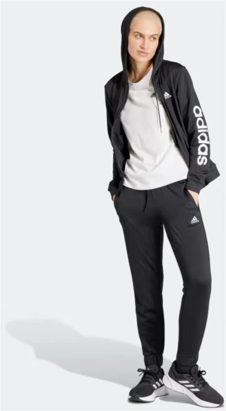 Adidas Dames Zwarte Tracksuit Linear Collectie Black Dames - Foto 3