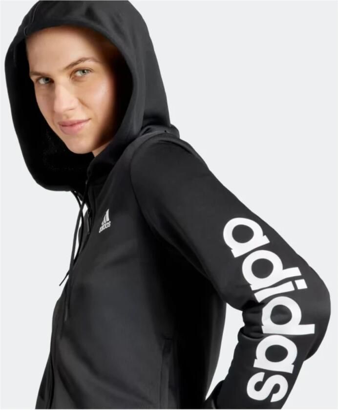 Adidas Dames Zwarte Tracksuit Linear Collectie Black Dames - Foto 2