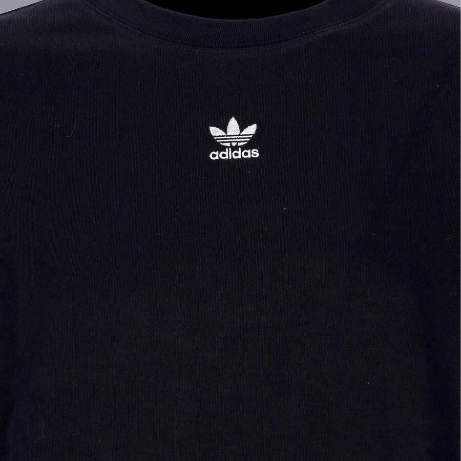 Adidas Zwarte Crewneck Fleece Sweatshirt Essentials Black Dames