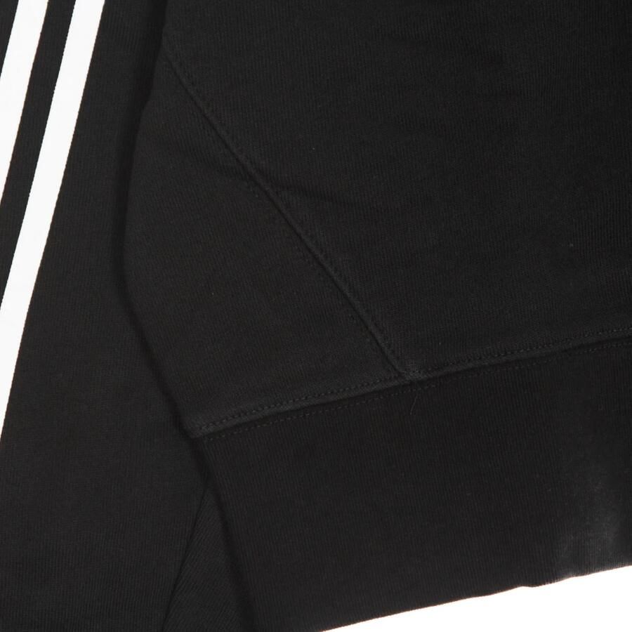 Adidas Zwarte Crop Hoodie met Geribbelde Boorden Black Dames - Foto 2
