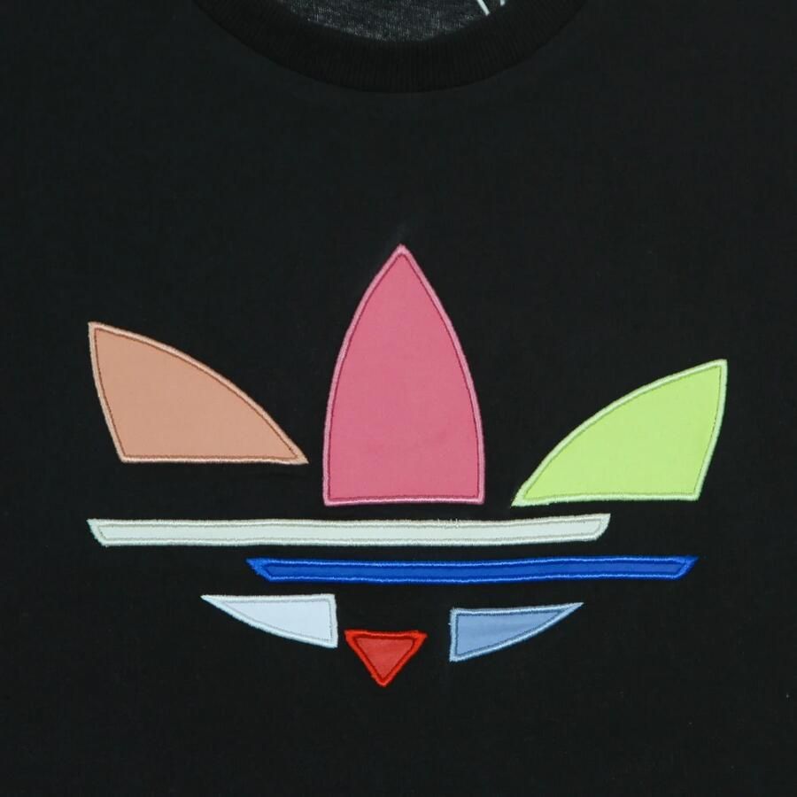 Adidas Zwarte Dames Trefoil Tee Korte Mouw Black Dames