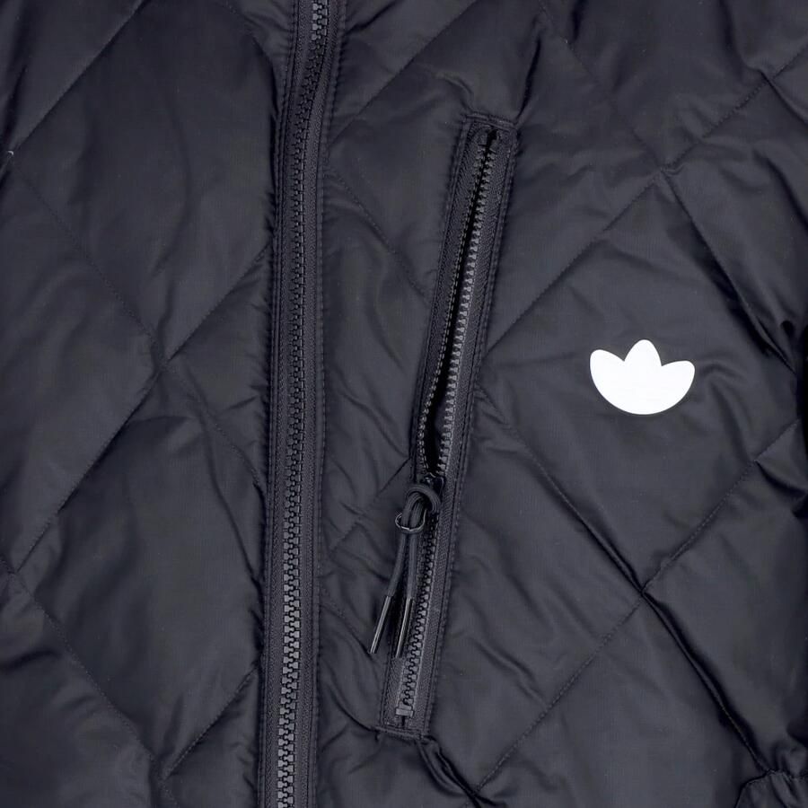 Adidas Zwarte Dons Quilt Puff Jas Black Heren