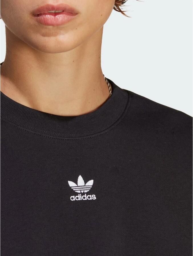 Adidas Originals Zwarte Oversized Sweater met Geborduurd Logo Black Dames - Foto 3