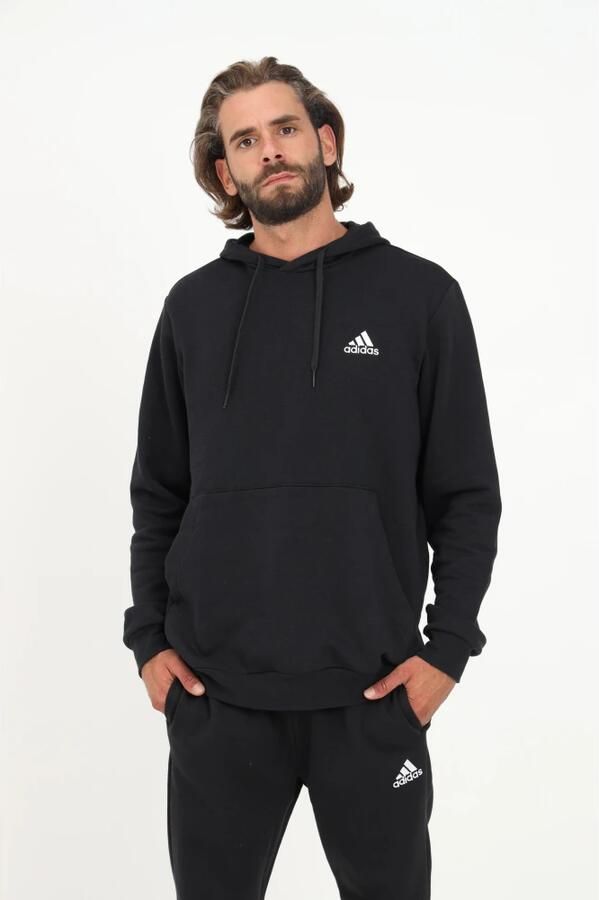 Adidas Zwarte hoodie met verstelbare capuchon en voorzak Zwart Heren - Foto 3