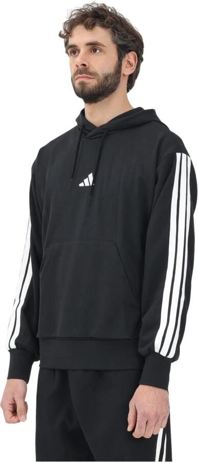 Adidas Zwarte hoodie Essentials 3 Stripes Black Heren - Foto 10