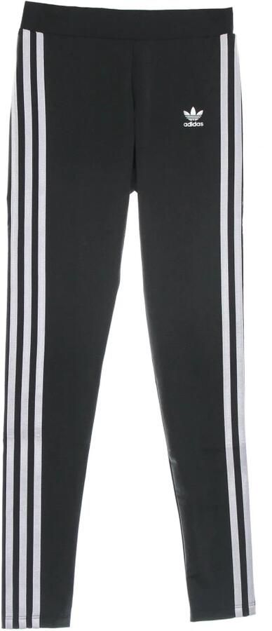 Adidas Zwarte Leggings met Elastische Tailleband en 3 Strepen Black Dames - Foto 2