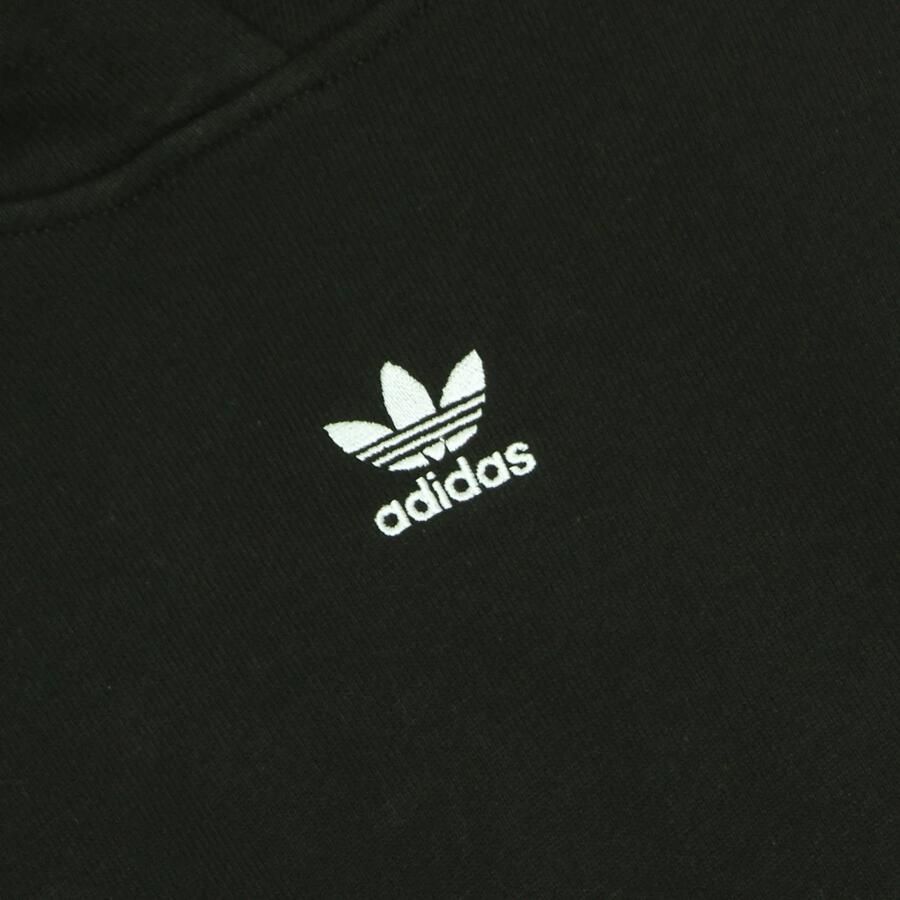 Adidas Zwarte lichtgewicht hoodie met kangoeroezak Black Dames