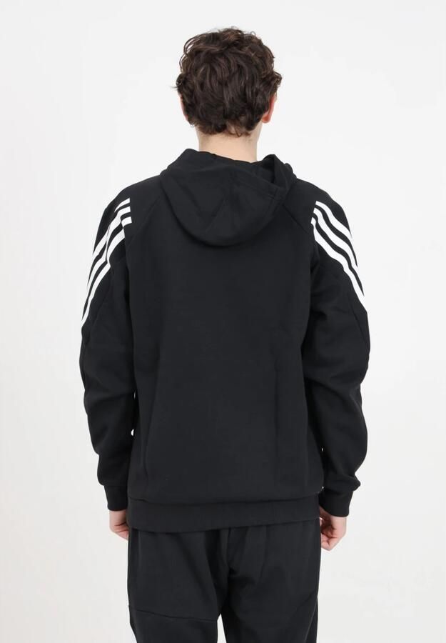 Adidas Zwarte Performance Hoodie met Logo Patch Black Heren - Foto 2