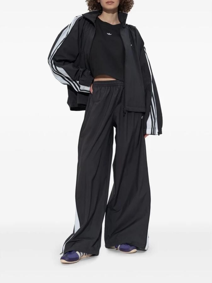 Adidas Zwarte Rasant Broek met Ritsdetails Black Dames - Foto 3