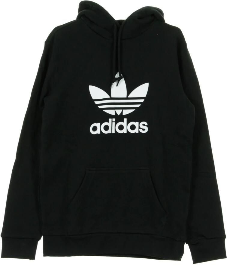 Adidas Zwarte Trefoil Hoodie voor mannen Black Heren
