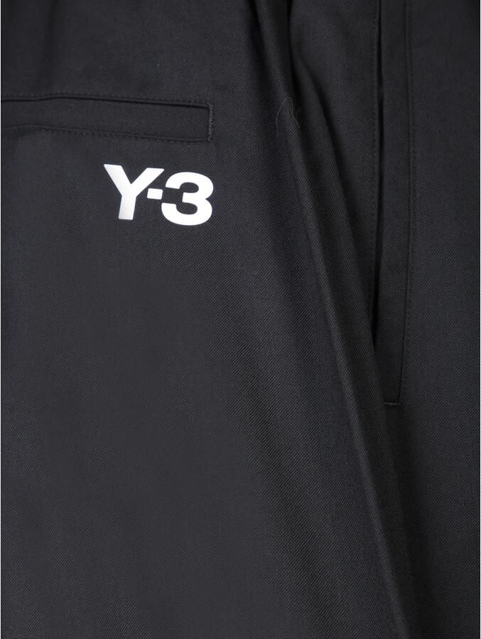 Y-3 Zwarte broek met gespsluiting elastische taille Black Heren - Foto 2