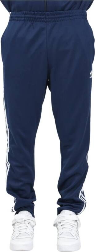 Adidas Blauwe sportbroek voor heren Blauw Heren