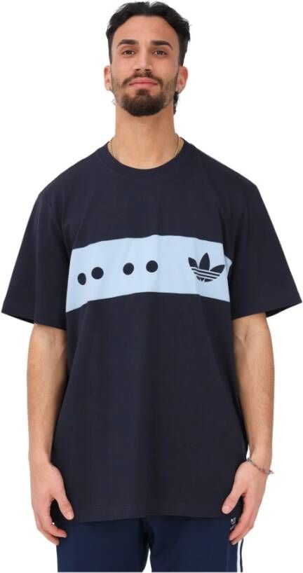 Adidas Blauwe T-shirts en Polos Blauw Heren
