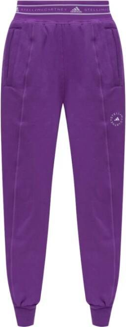 Adidas by stella mccartney Sweatpants with logo Paars Dames