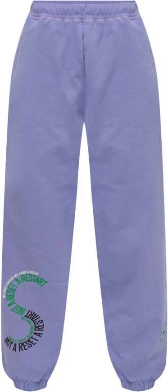 adidas by stella mccartney Sweatpants with logo Paars Dames