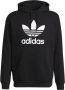 Adidas Originals Zwarte Hoodie met Maxi Trefoil Print Black Heren - Thumbnail 2