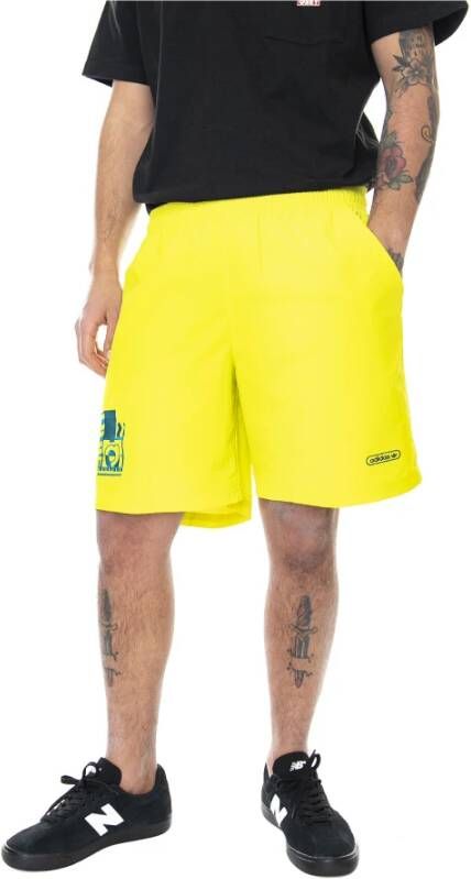 Adidas Casual korte broek Yellow Heren