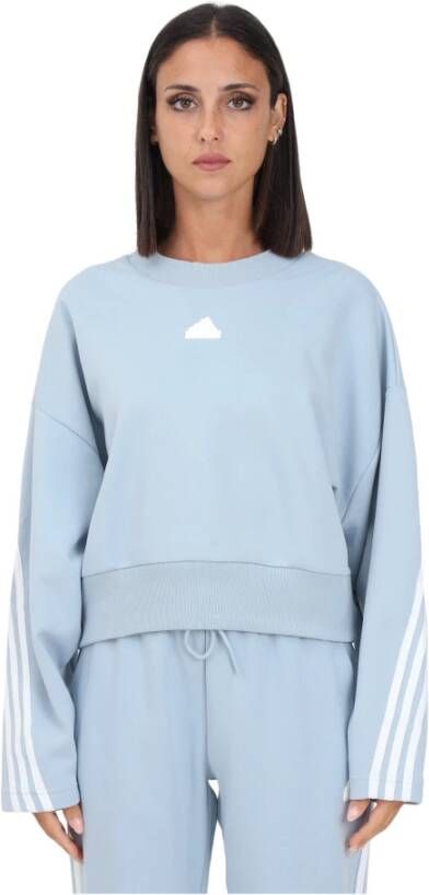 Adidas Dames Future Icons 3-Stripes Sweatshirt Blauw Dames