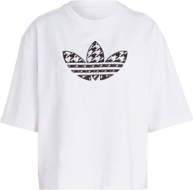 Adidas Originals Houndstooth Trefoil Infill T-shirt