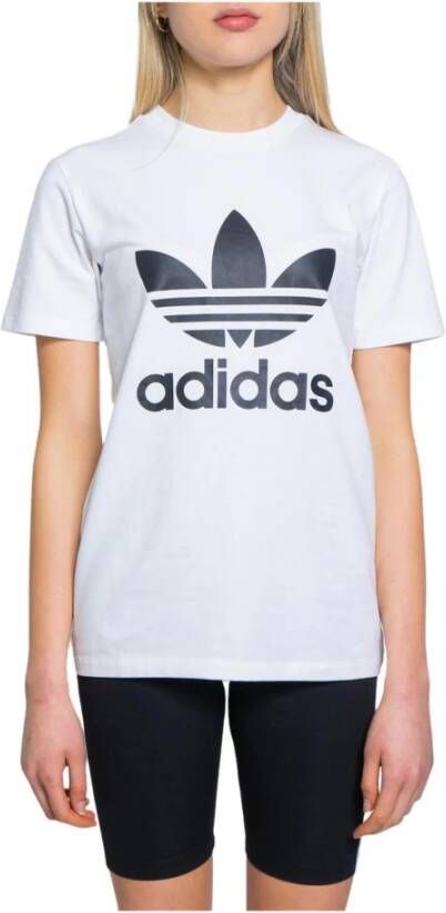 Adidas Dames Print T-shirt Wit Dames