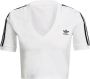 Adidas Originals Stijlvolle Witte Cropped Tee Hc2036 White Dames - Thumbnail 1