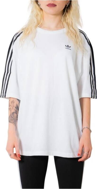 Adidas Originals Witte Sport T-shirt voor Dames White Dames