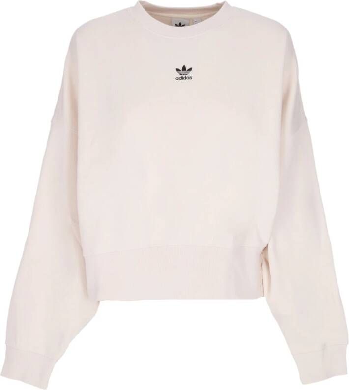 Adidas Essentials Crewneck Sweatshirt Wonder White Beige Dames