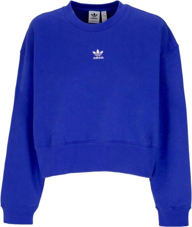 Adidas Essentiële Crewneck Sweatshirt Blauw Dames