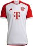 Adidas Shirt Bayern 1e Thuisshirt 23 24 Wit T-shirt met Rits Jongens - Thumbnail 1