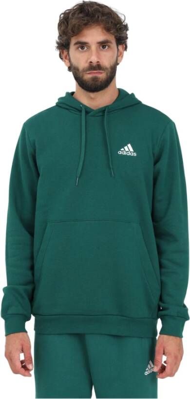 Adidas Feel Cozy Hoodie voor Heren Groen Regular Fit Herfst-Winter Il3295 Groen Heren