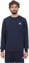 Adidas Feelcozy Blauwe Crew Neck Sweatshirt voor Heren Blauw Heren - Thumbnail 4