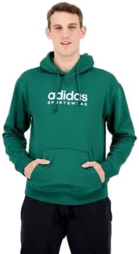 Adidas Groene Hoodie All Szn Fleece Graphic Groen Heren