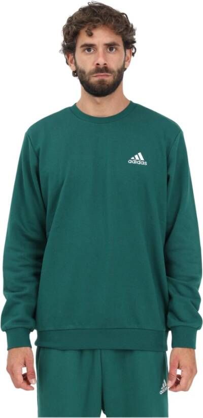 Adidas Groene Heren Sweatshirt met Logo Borduursel Green Heren