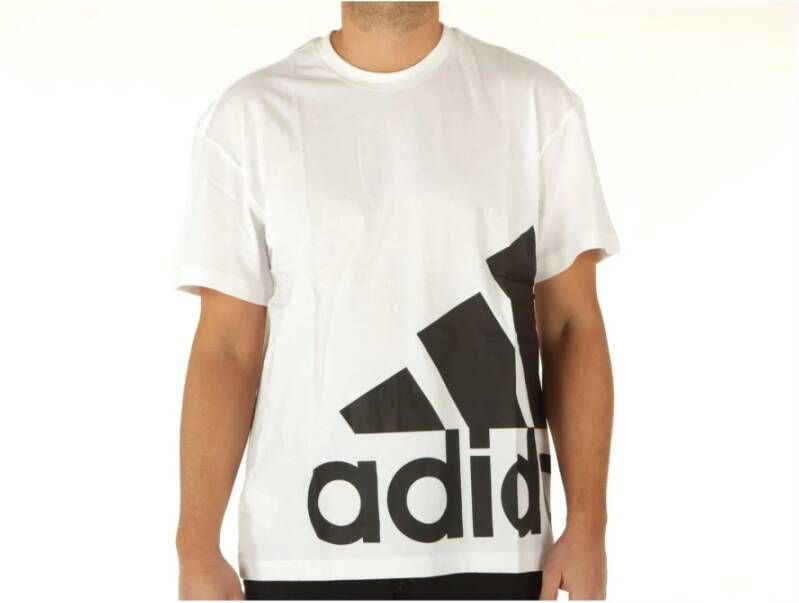 Adidas Heren Wit Print T-shirt Wit Heren