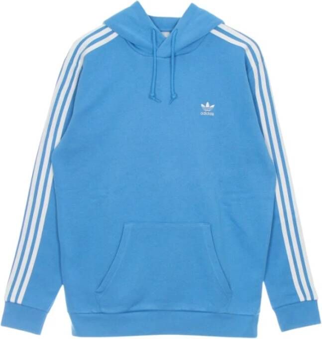 Adidas Hoodie 3 Stripes Sky Rush Blauw Heren