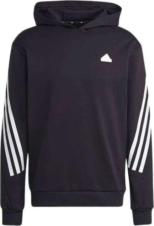 Adidas Zwarte Future Icons 3-Stripes Hoodie Zwart Heren