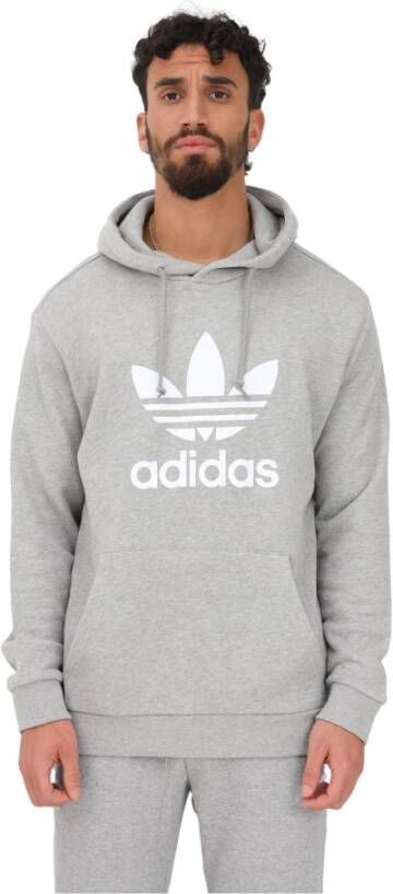 Adidas Originals Hoodie adicolor clics trefoil Grijs Heren