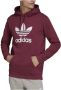 Adidas Klassieke Trefoil Hoodie Victory Crimson Wit Brown Heren - Thumbnail 2
