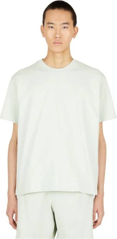 Adidas Basics T-Shirt met Borstlogo Print Green Heren