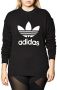 Adidas Originals Zwart Crewneck Sweatshirt met Trefoil Black Dames - Thumbnail 3