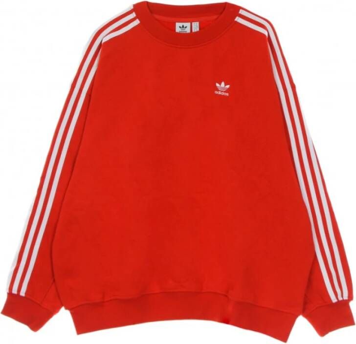 Adidas Klassieke Rode Oversized Sweater Rood Dames