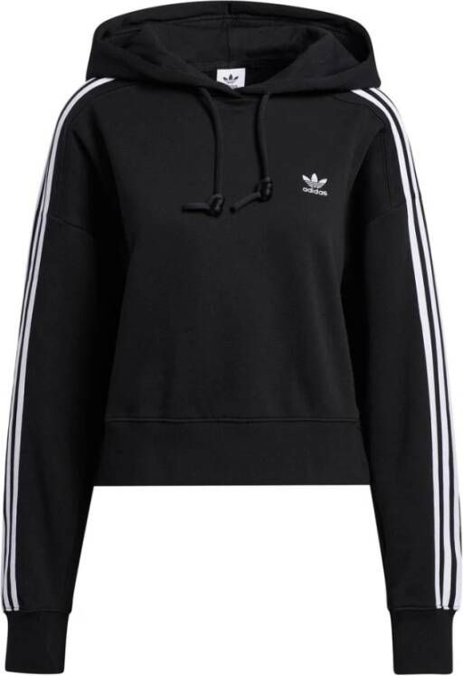 Adidas Korte Hoodie Sweater Zwart Dames