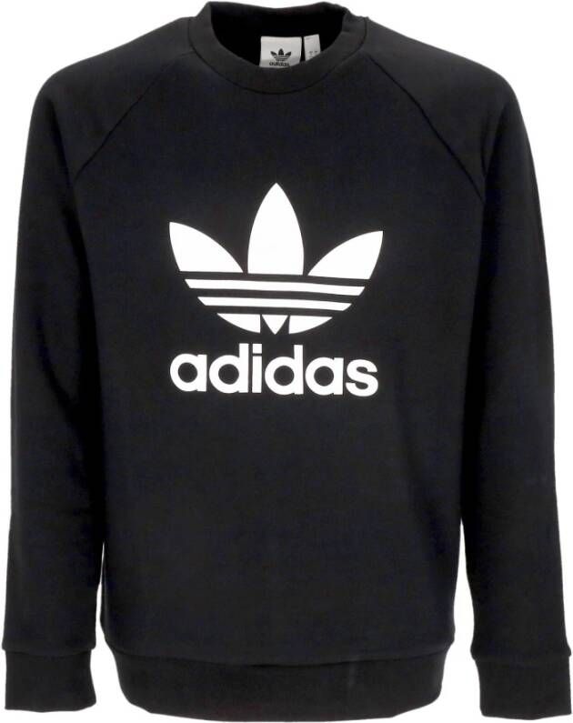 Adidas Lichtgewicht Trefoil Crewneck Sweatshirt Zwart Heren